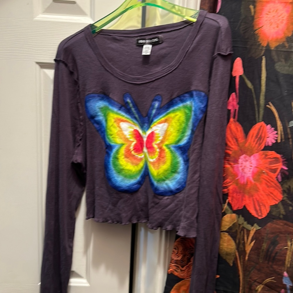 Fawn Butterfly Fitted Long Sleeve TeeProduct Page